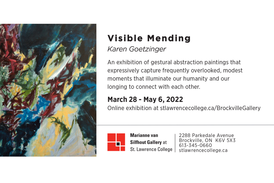Visible Mending by Karen Goetzinger. March 28 - May 6, 2022. Online exhibition.